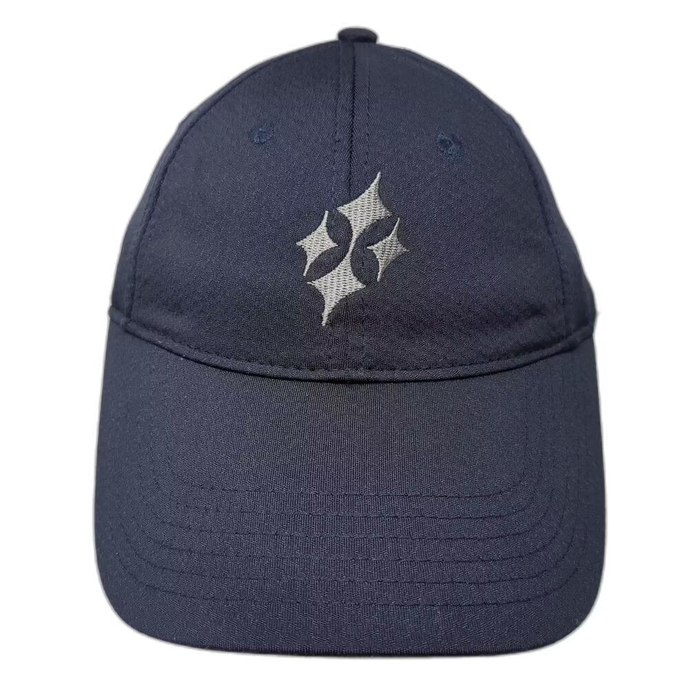 Jofit Golf Hat Blue Gray OS Embroidered Adjustable Strapback Terry Sweatband
